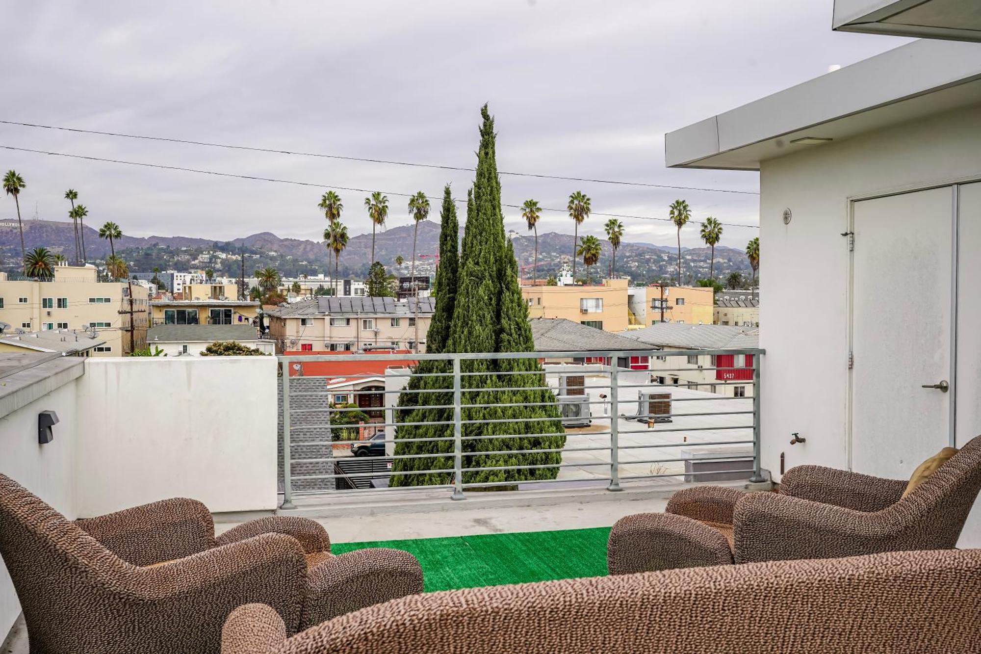 Hollywood Central Townhomes With Dtla View, Hollywood Sign Pvt Rooftop Los Angeles Exterior photo