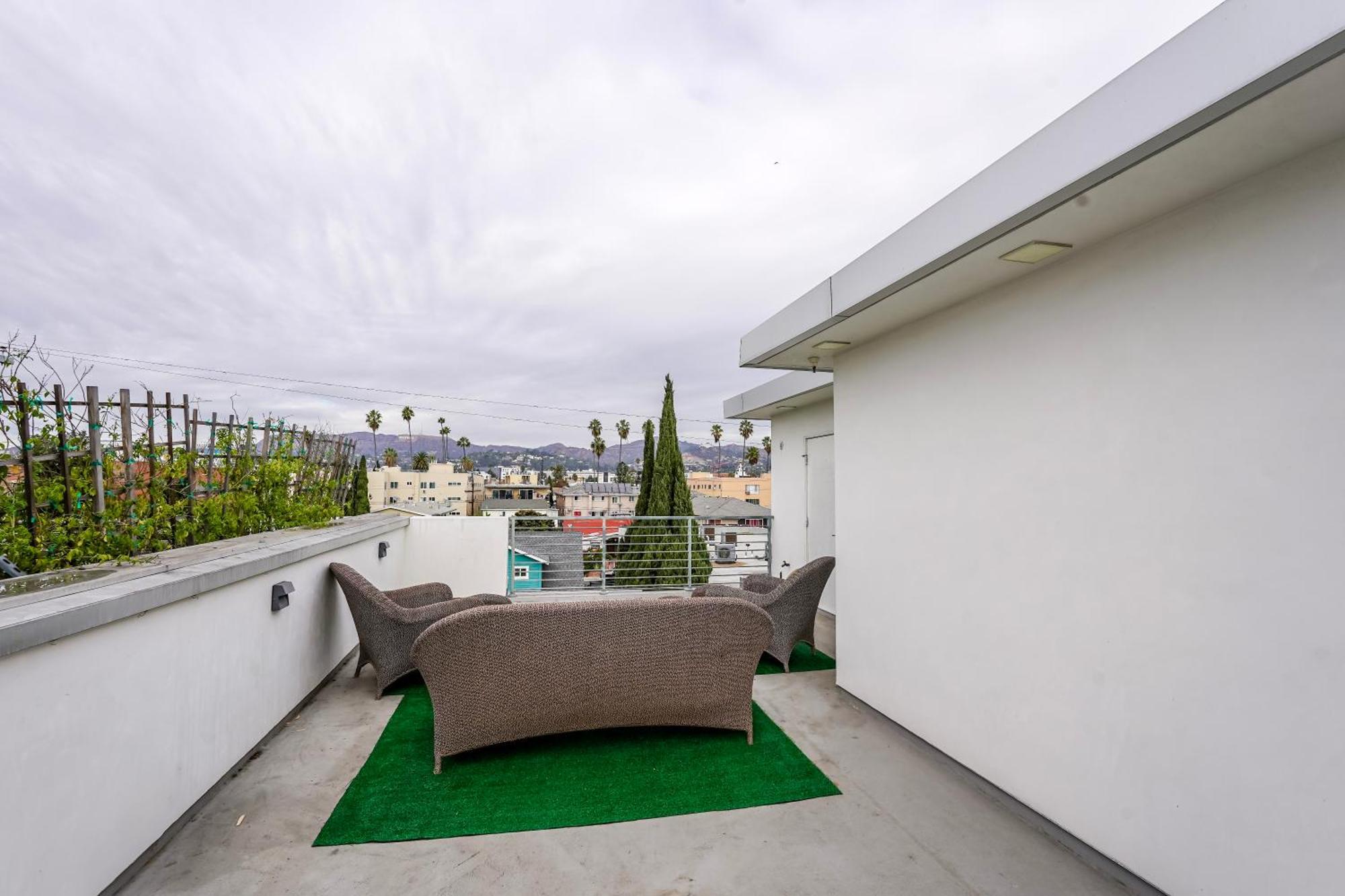 Hollywood Central Townhomes With Dtla View, Hollywood Sign Pvt Rooftop Los Angeles Exterior photo